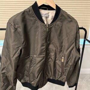 Zara Women’s Green Bomber Jacket